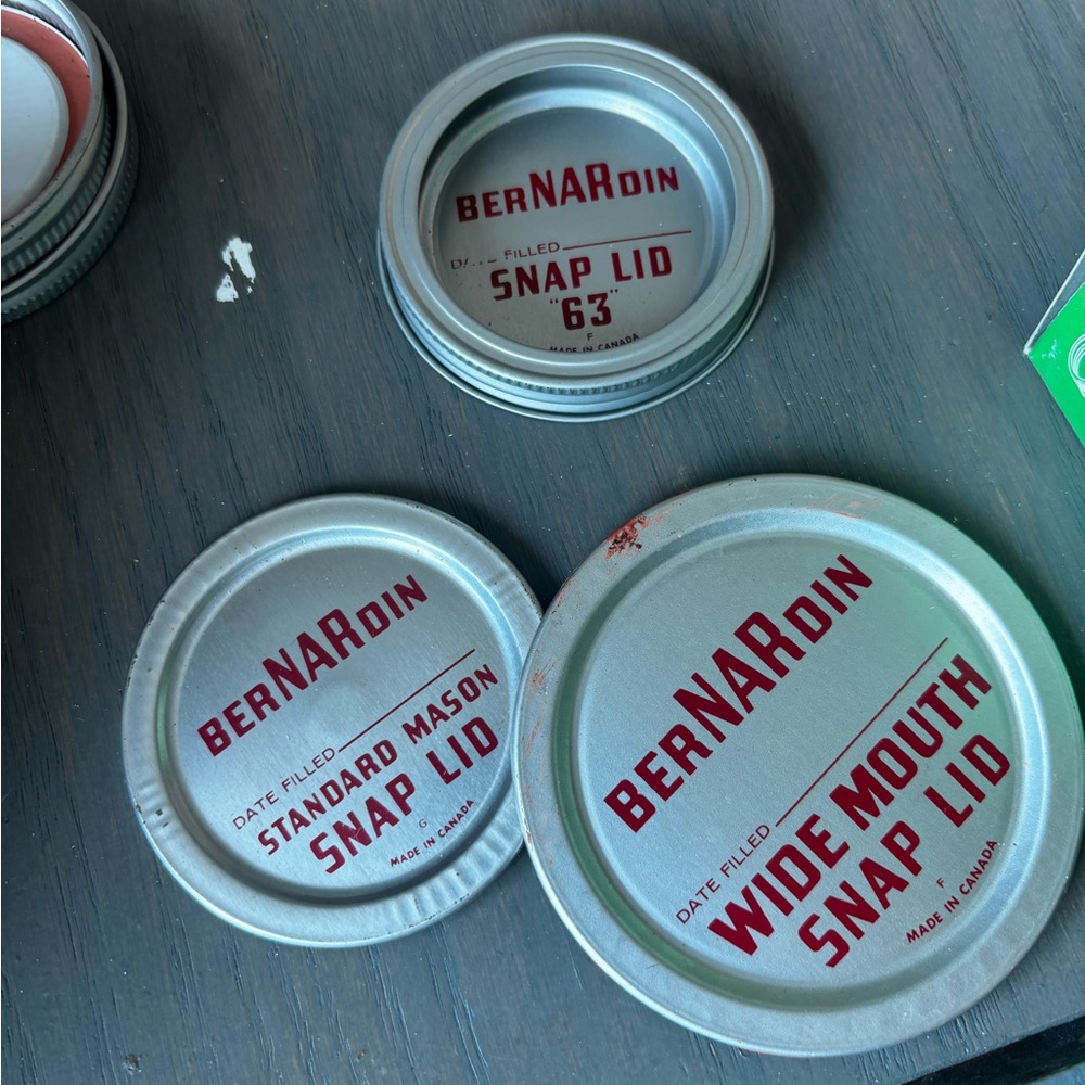 Vintage BERNARDIN Snap Lids for Mason Jars